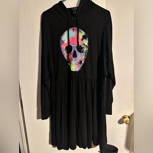 Torrid Skull Hoodie Dress 3X